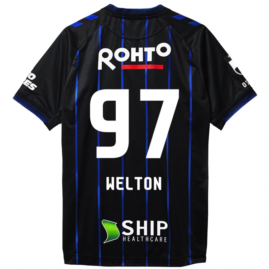 Niño Fútbol Camiseta Welton #97 Azul Negro 1ª Equipación 2024/25 Perú