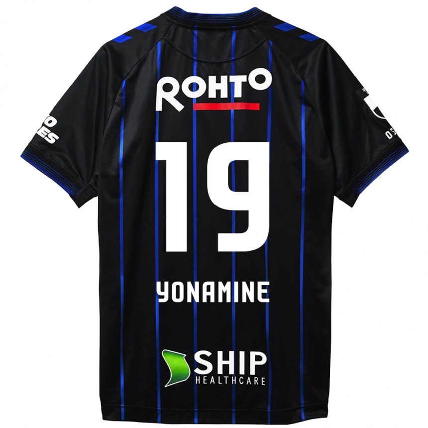 Niño Fútbol Camiseta Kotaro Yonamine #19 Azul Negro 1ª Equipación 2024/25 Perú