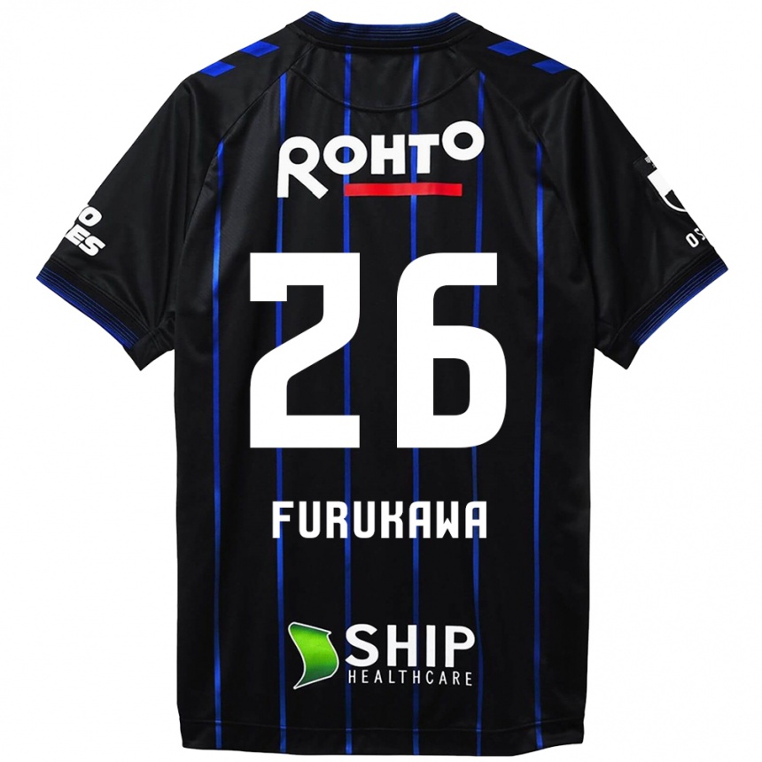 Niño Fútbol Camiseta Kanta Furukawa #26 Azul Negro 1ª Equipación 2024/25 Perú