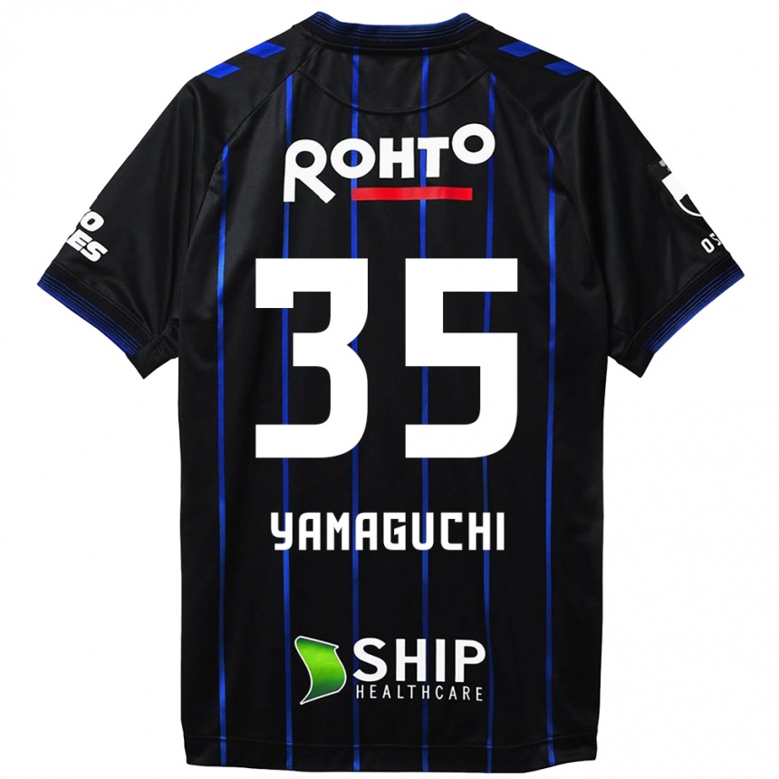 Niño Fútbol Camiseta Haruta Yamaguchi #35 Azul Negro 1ª Equipación 2024/25 Perú