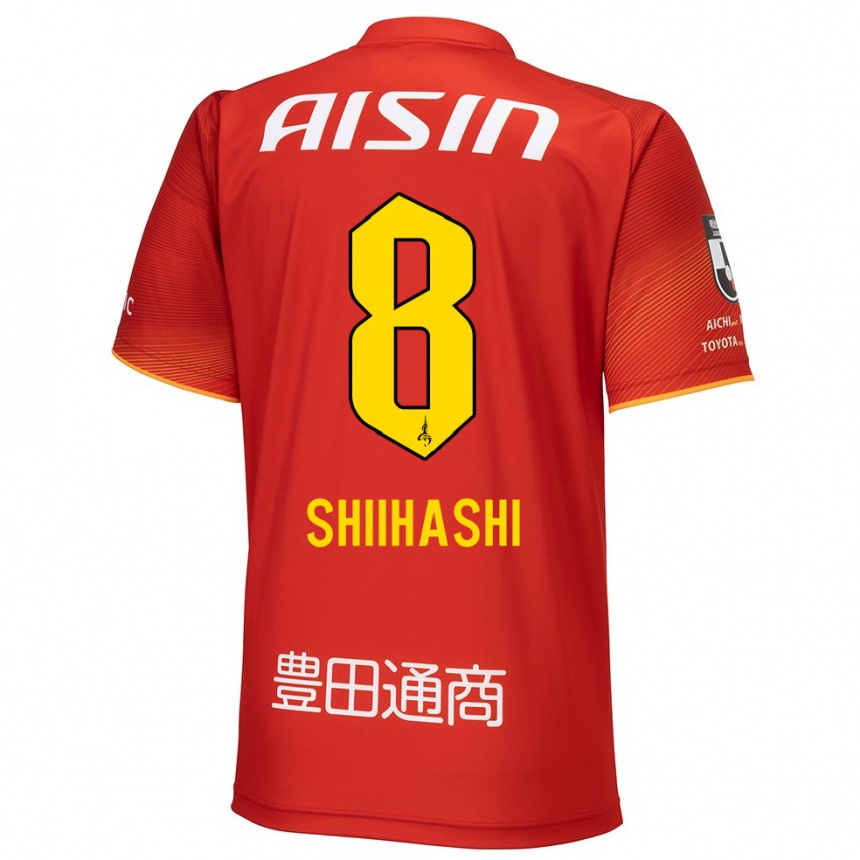 Niño Fútbol Camiseta Keiya Shiihashi #8 Rojo Blanco Amarillo 1ª Equipación 2024/25 Perú