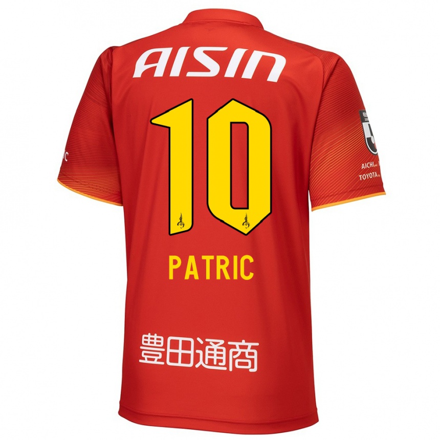 Niño Fútbol Camiseta Patric #10 Rojo Blanco Amarillo 1ª Equipación 2024/25 Perú