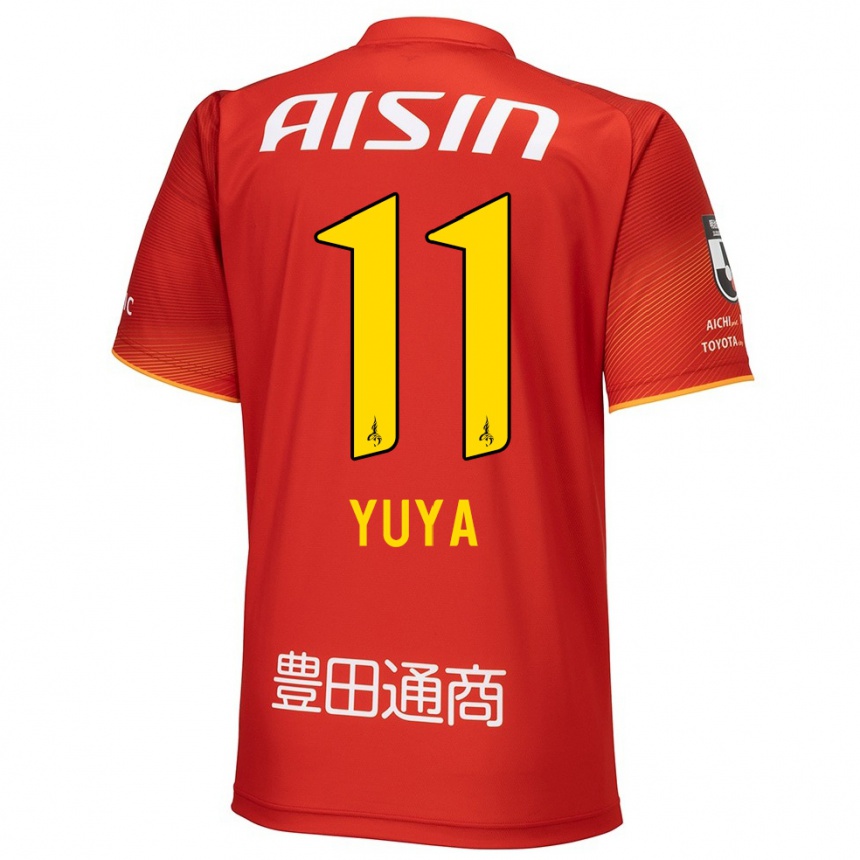 Niño Fútbol Camiseta Yuya Yamagishi #11 Rojo Blanco Amarillo 1ª Equipación 2024/25 Perú