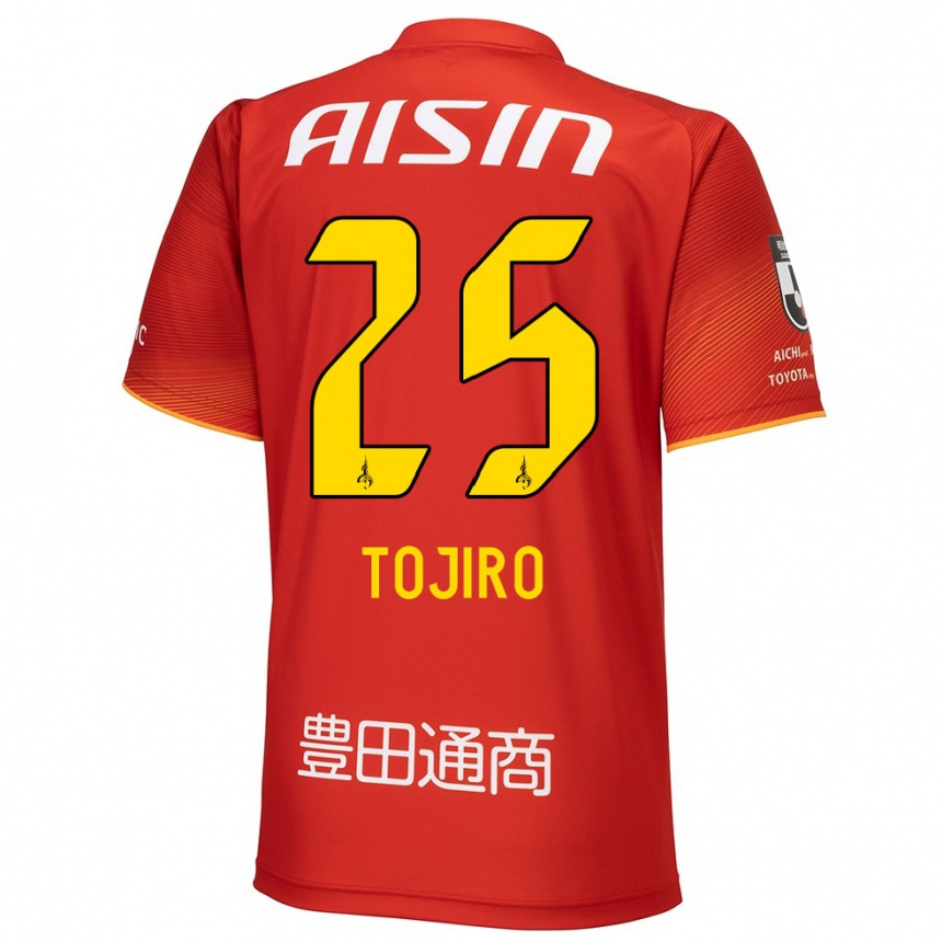 Niño Fútbol Camiseta Tojiro Kubo #25 Rojo Blanco Amarillo 1ª Equipación 2024/25 Perú