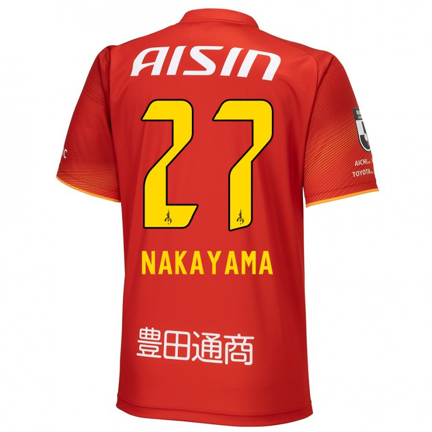 Niño Fútbol Camiseta Katsuhiro Nakayama #27 Rojo Blanco Amarillo 1ª Equipación 2024/25 Perú