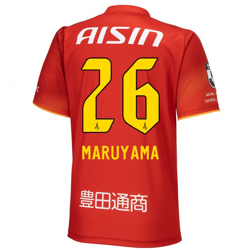 Niño Fútbol Camiseta Serato Maruyama #26 Rojo Blanco Amarillo 1ª Equipación 2024/25 Perú