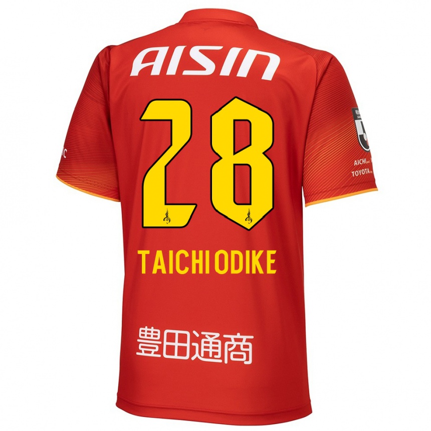 Niño Fútbol Camiseta Chisom Taichi Odike #28 Rojo Blanco Amarillo 1ª Equipación 2024/25 Perú