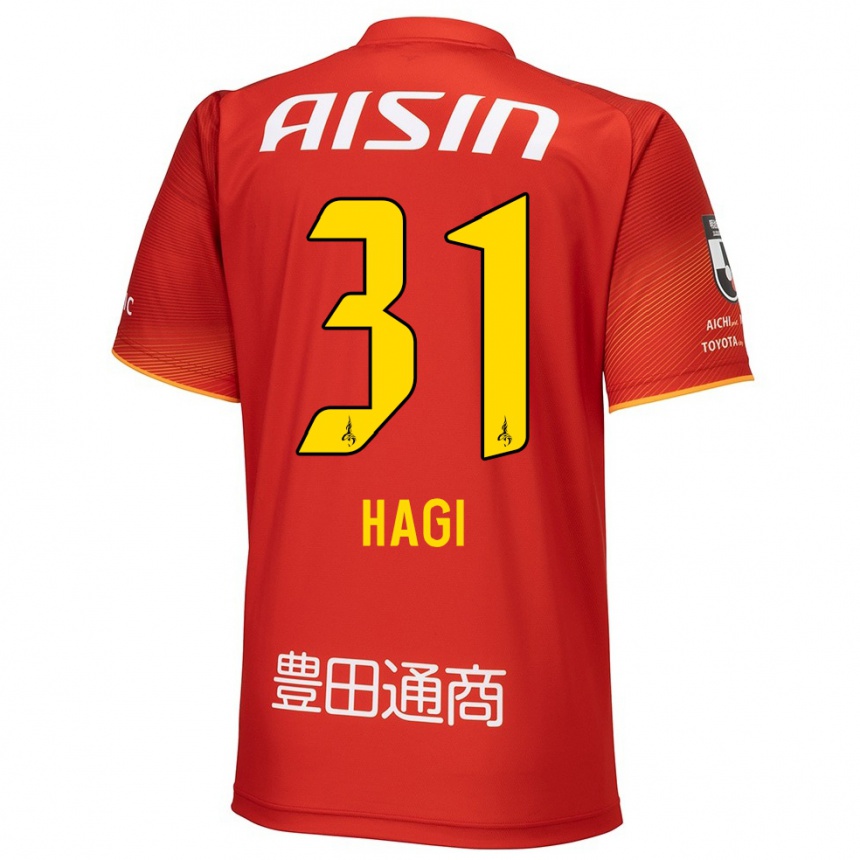 Niño Fútbol Camiseta Hiroaki Hagi #31 Rojo Blanco Amarillo 1ª Equipación 2024/25 Perú