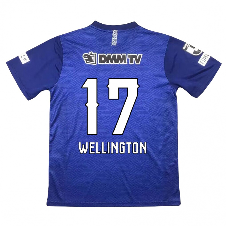 Niño Fútbol Camiseta Wellington #17 Azul Oscuro 1ª Equipación 2024/25 Perú