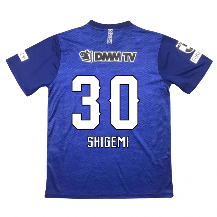 Niño Fútbol Camiseta Masato Shigemi #30 Azul Oscuro 1ª Equipación 2024/25 Perú