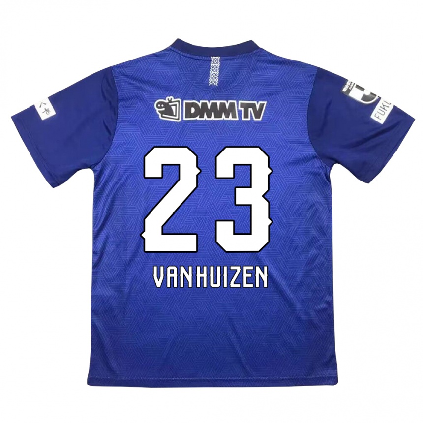 Niño Fútbol Camiseta Haruki Christopher Van Huizen #23 Azul Oscuro 1ª Equipación 2024/25 Perú