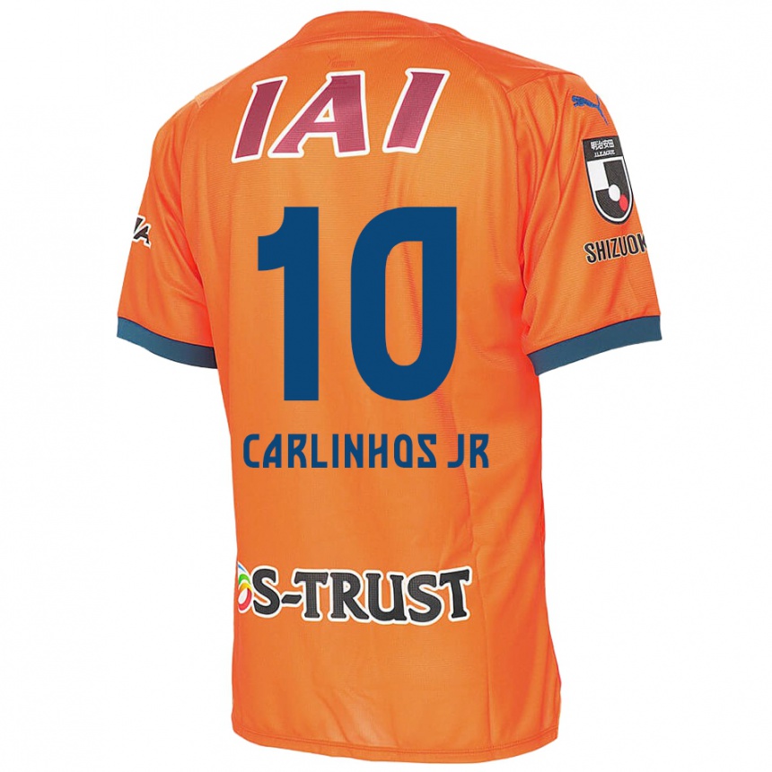 Niño Fútbol Camiseta Carlinhos Junior #10 Naranja Azul 1ª Equipación 2024/25 Perú