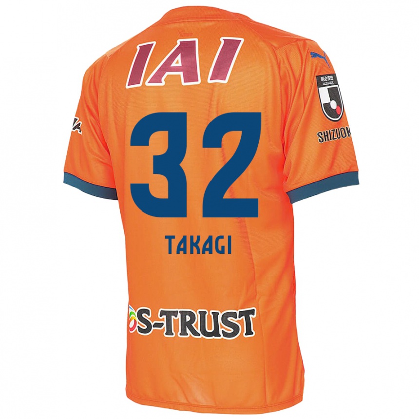 Niño Fútbol Camiseta Sen Takagi #32 Naranja Azul 1ª Equipación 2024/25 Perú