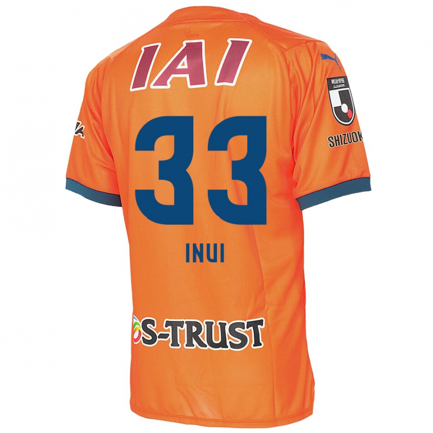 Niño Fútbol Camiseta Takashi Inui #33 Naranja Azul 1ª Equipación 2024/25 Perú