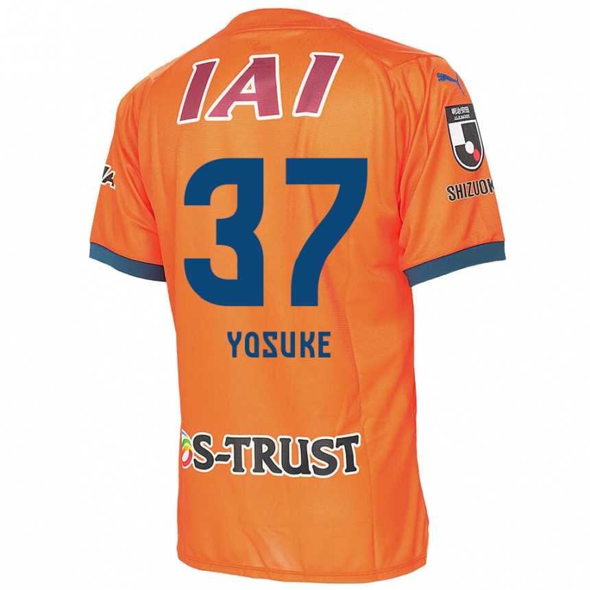 Niño Fútbol Camiseta Yosuke Morishige #37 Naranja Azul 1ª Equipación 2024/25 Perú