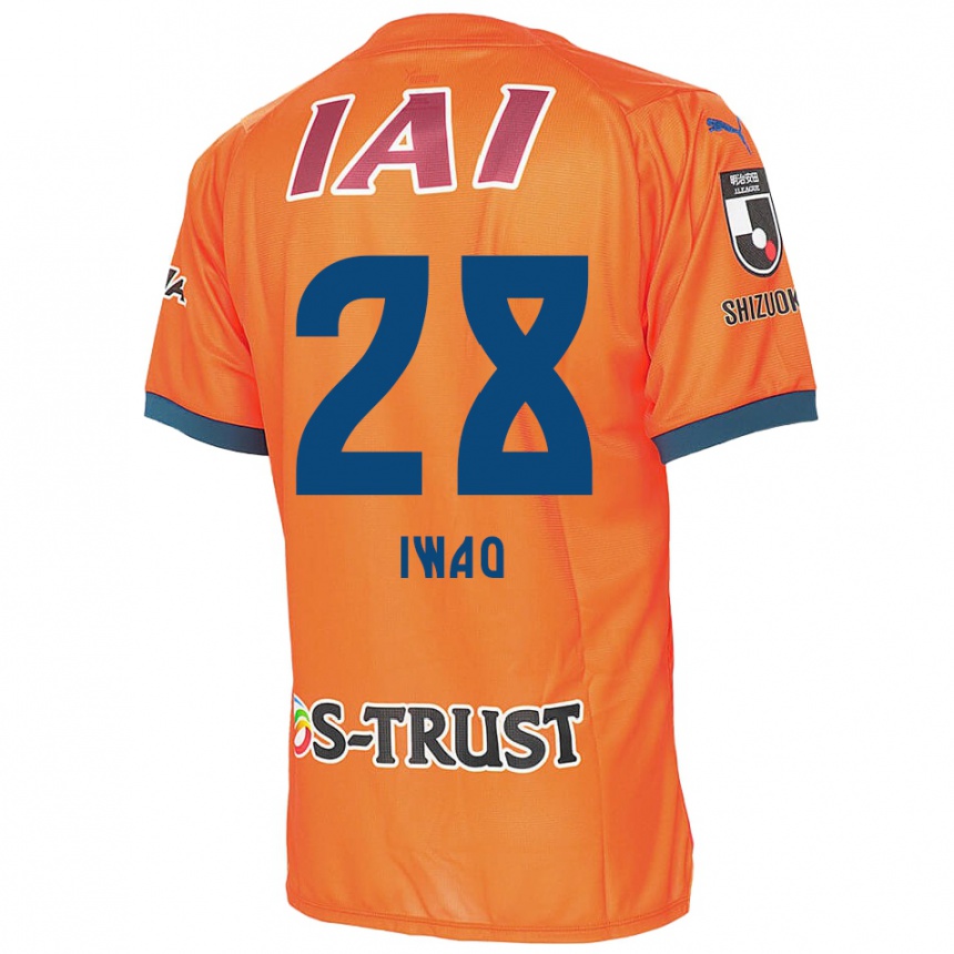 Niño Fútbol Camiseta Takeru Iwao #28 Naranja Azul 1ª Equipación 2024/25 Perú