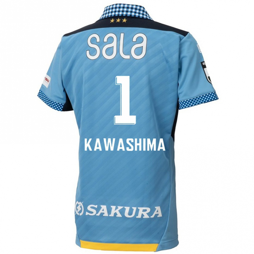 Niño Fútbol Camiseta Eiji Kawashima #1 Azul Negro 1ª Equipación 2024/25 Perú