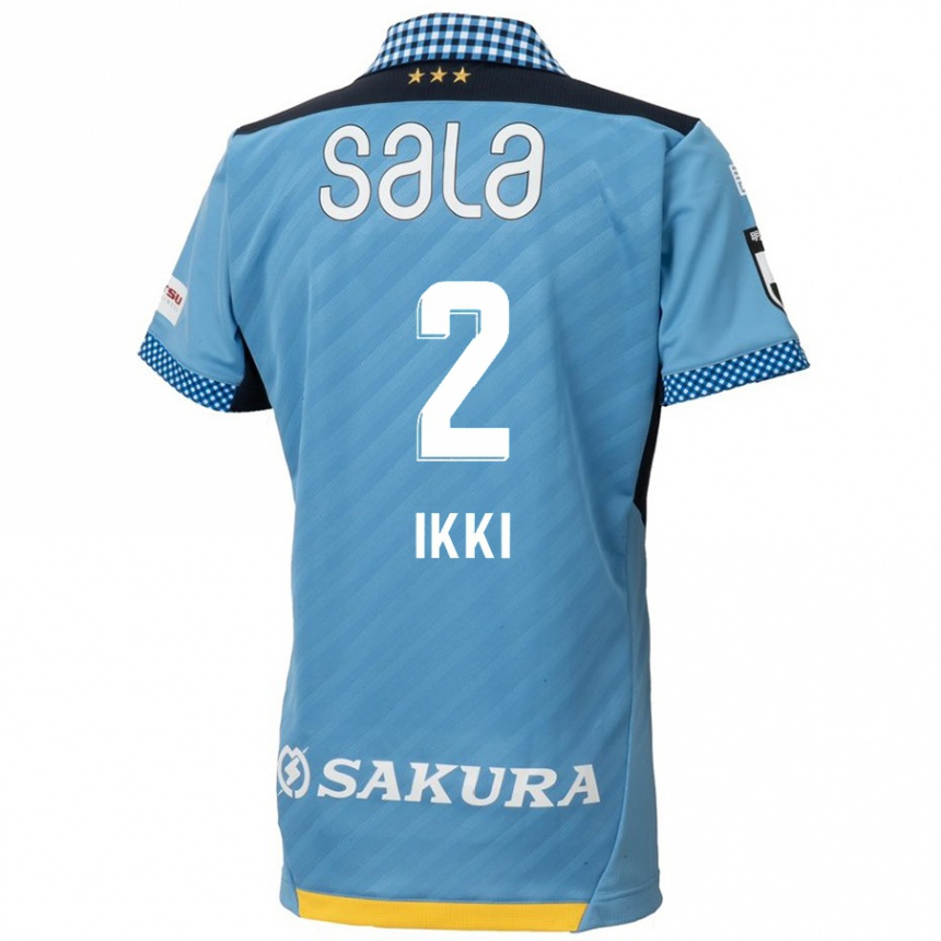 Niño Fútbol Camiseta Ikki Kawasaki #2 Azul Negro 1ª Equipación 2024/25 Perú