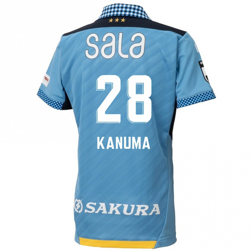 Niño Fútbol Camiseta Naoki Kanuma #28 Azul Negro 1ª Equipación 2024/25 Perú