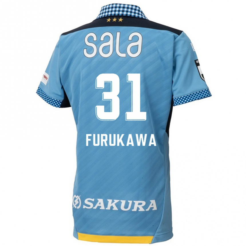 Niño Fútbol Camiseta Yosuke Furukawa #31 Azul Negro 1ª Equipación 2024/25 Perú