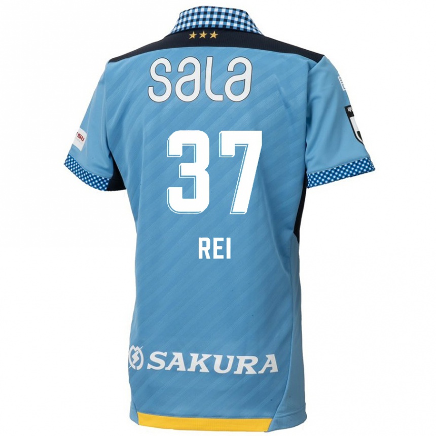 Niño Fútbol Camiseta Rei Hirakawa #37 Azul Negro 1ª Equipación 2024/25 Perú