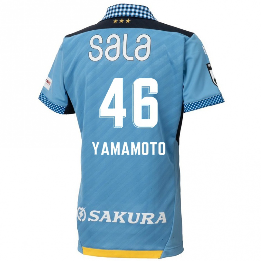 Niño Fútbol Camiseta Shota Yamamoto #46 Azul Negro 1ª Equipación 2024/25 Perú