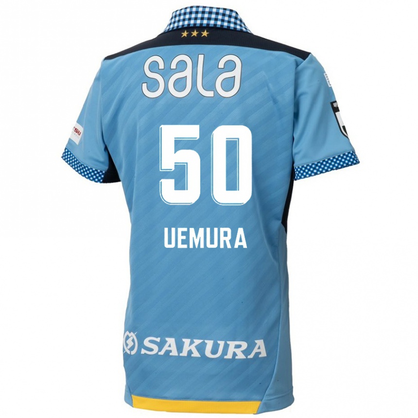 Niño Fútbol Camiseta Hiroto Uemura #50 Azul Negro 1ª Equipación 2024/25 Perú