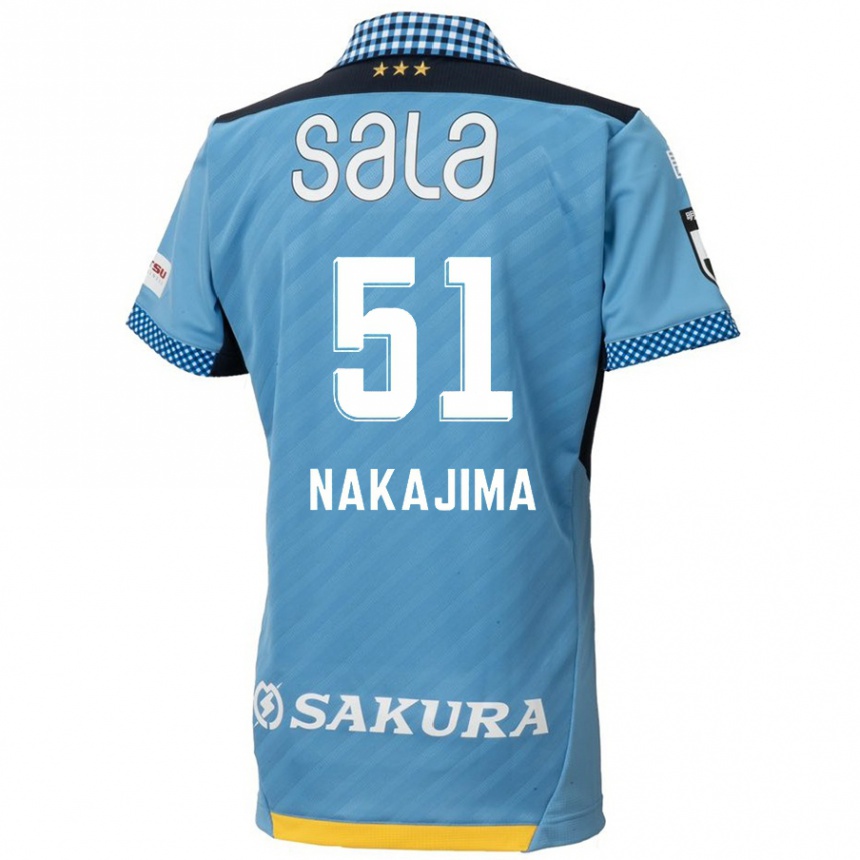 Niño Fútbol Camiseta Keitaro Nakajima #51 Azul Negro 1ª Equipación 2024/25 Perú