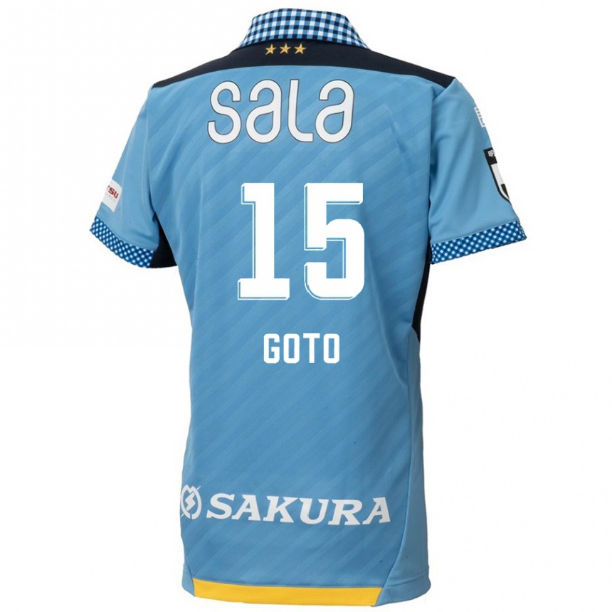 Niño Fútbol Camiseta Shogo Goto #15 Azul Negro 1ª Equipación 2024/25 Perú