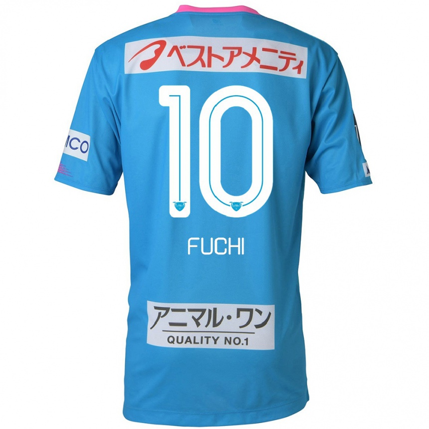 Niño Fútbol Camiseta Fuchi Honda #10 Azul Rosado 1ª Equipación 2024/25 Perú