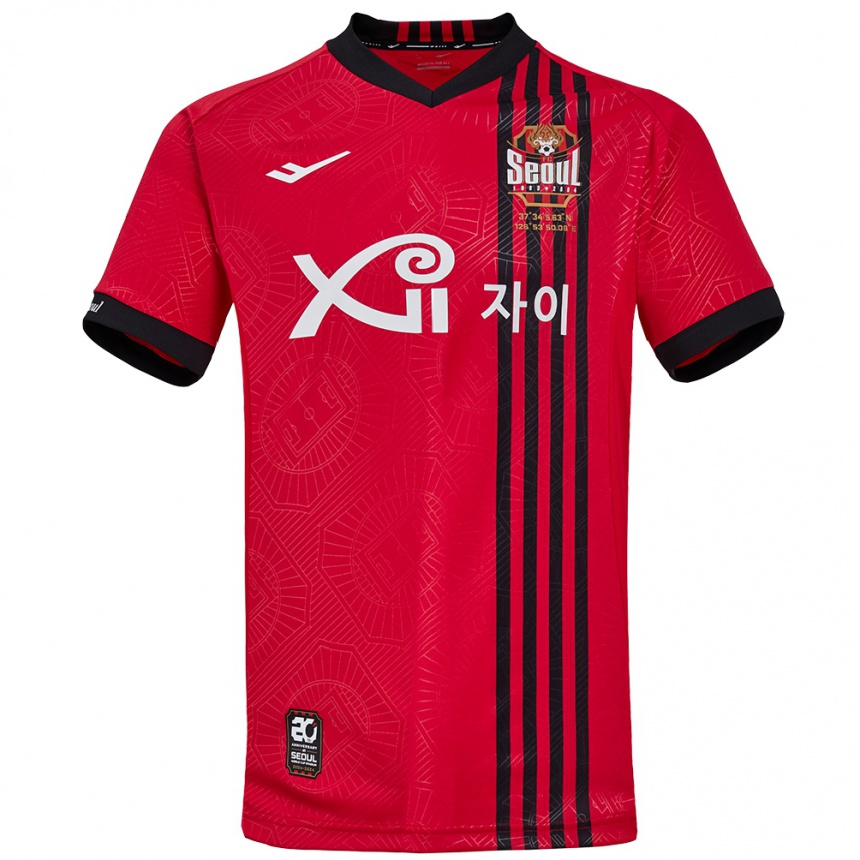 Niño Fútbol Camiseta Dong-Min Her #23 Negro Rojo 1ª Equipación 2024/25 Perú