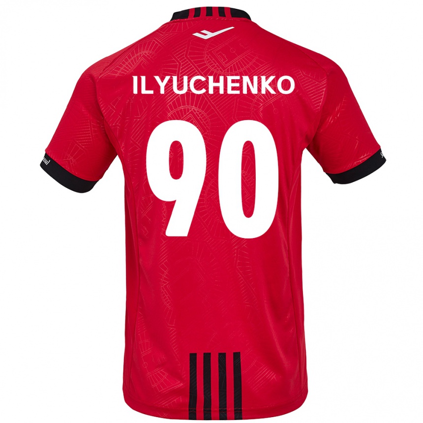 Niño Fútbol Camiseta Stanislav Ilyuchenko #90 Negro Rojo 1ª Equipación 2024/25 Perú