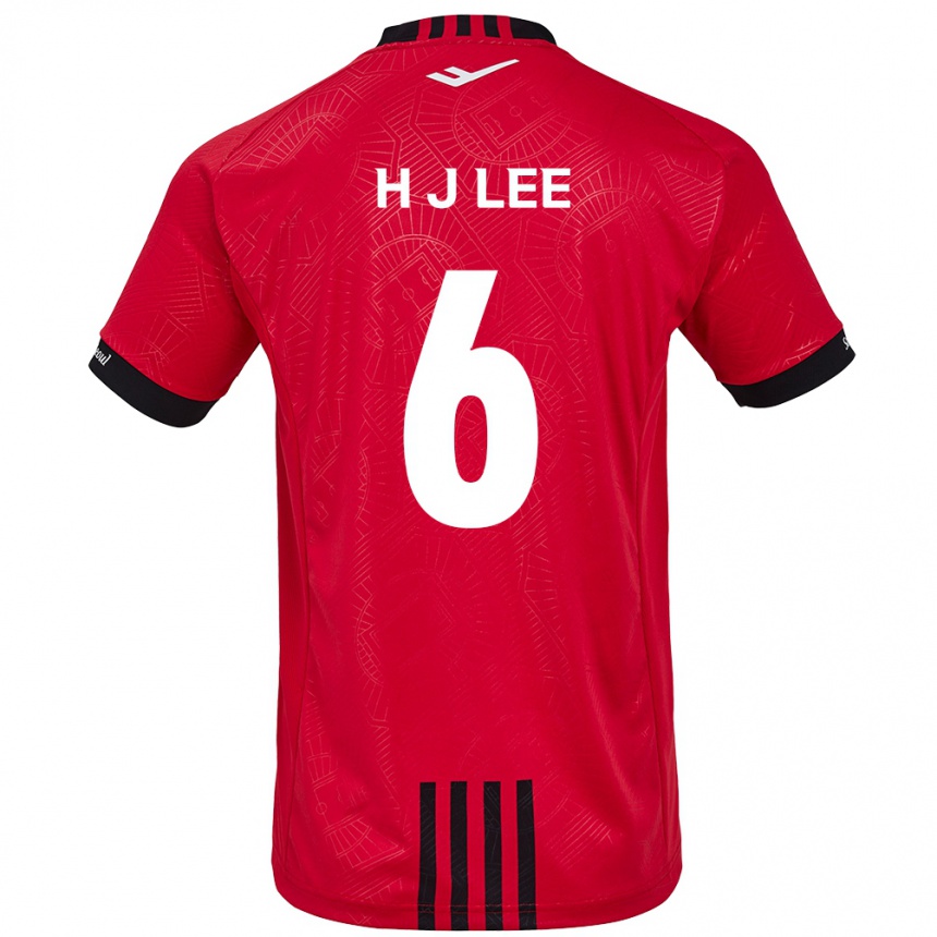 Niño Fútbol Camiseta Ju-Hwan Lee #6 Negro Rojo 1ª Equipación 2024/25 Perú