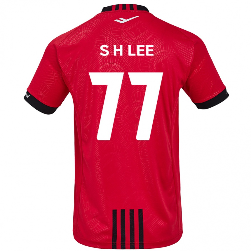 Niño Fútbol Camiseta Hyeon-Seung Lee #77 Negro Rojo 1ª Equipación 2024/25 Perú