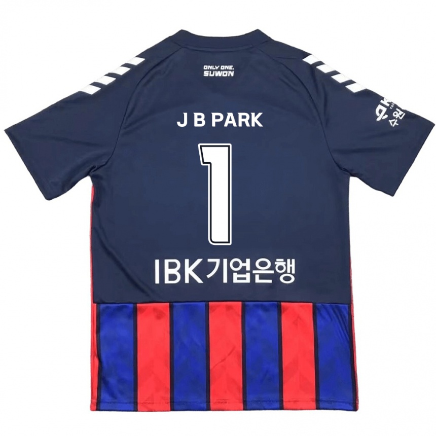 Niño Fútbol Camiseta Bae-Jong Park #1 Azul Rojo 1ª Equipación 2024/25 Perú