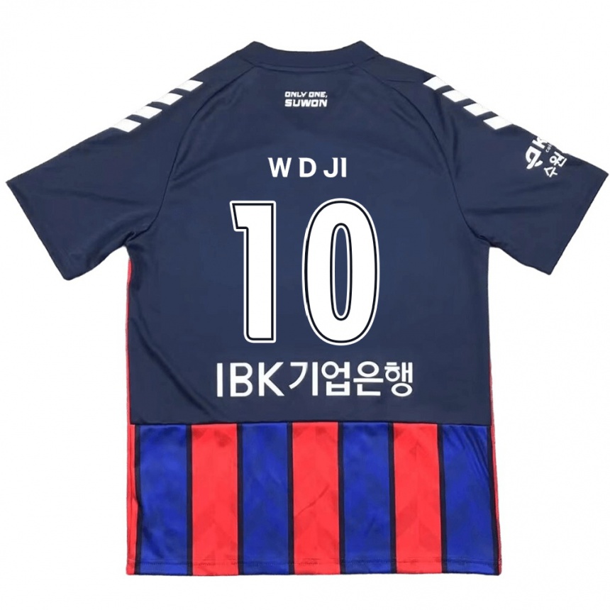 Niño Fútbol Camiseta Dong-Won Ji #10 Azul Rojo 1ª Equipación 2024/25 Perú