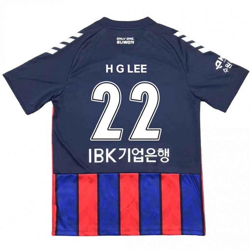 Niño Fútbol Camiseta Gwang-Hyeok Lee #22 Azul Rojo 1ª Equipación 2024/25 Perú