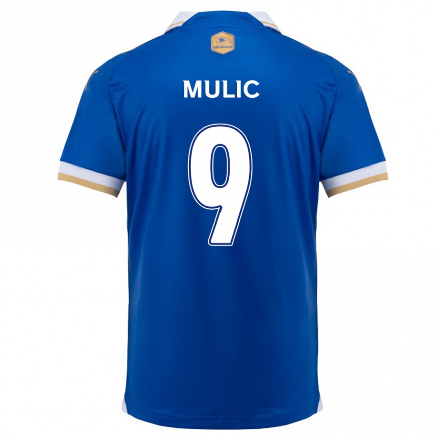 Niño Fútbol Camiseta Fejsal Mulic #9 Azul Blanco 1ª Equipación 2024/25 Perú