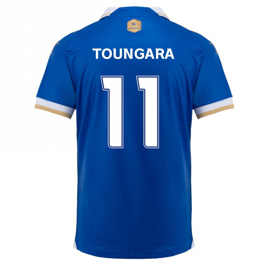 Niño Fútbol Camiseta Aboubacar Toungara #11 Azul Blanco 1ª Equipación 2024/25 Perú