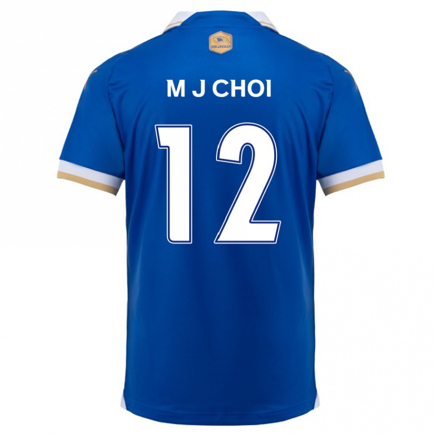 Niño Fútbol Camiseta Ji-Moog Choi #12 Azul Blanco 1ª Equipación 2024/25 Perú