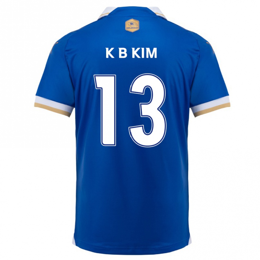 Niño Fútbol Camiseta Bo-Kyung Kim #13 Azul Blanco 1ª Equipación 2024/25 Perú