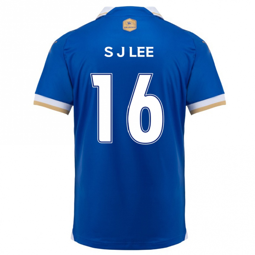 Niño Fútbol Camiseta Jong-Sung Lee #16 Azul Blanco 1ª Equipación 2024/25 Perú