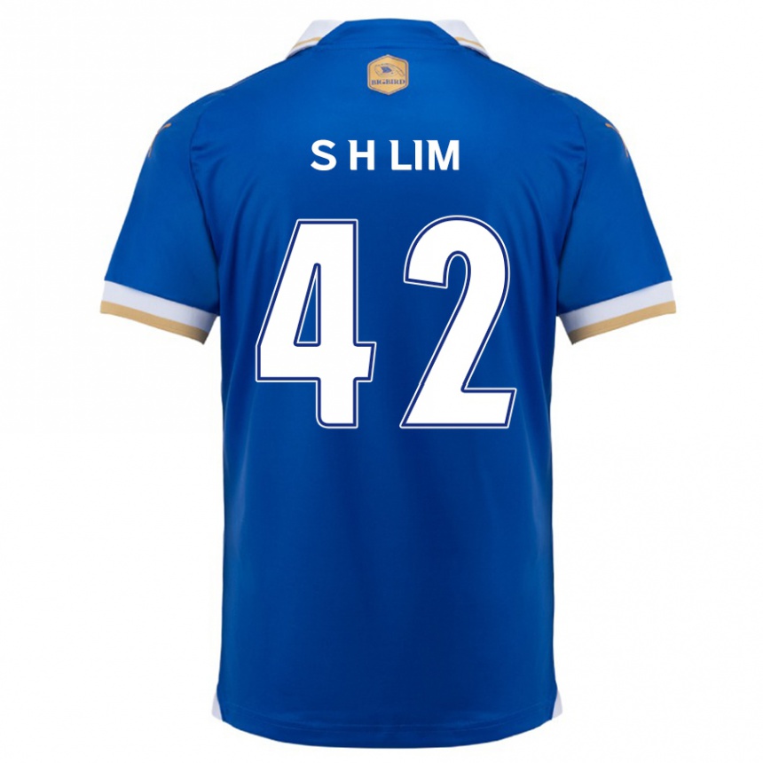 Niño Fútbol Camiseta Hyun-Sub Lim #42 Azul Blanco 1ª Equipación 2024/25 Perú