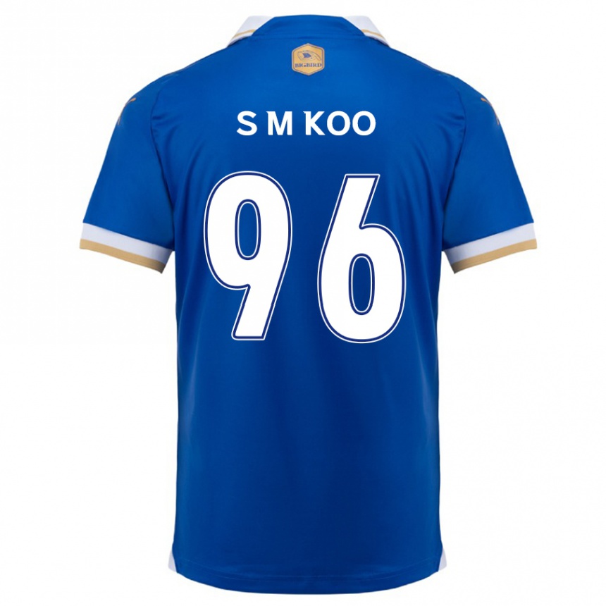 Niño Fútbol Camiseta Min-Seo Koo #96 Azul Blanco 1ª Equipación 2024/25 Perú