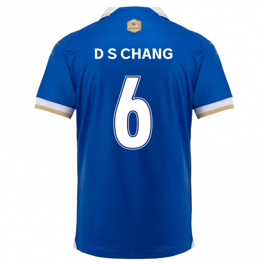 Niño Fútbol Camiseta Se-Dong Chang #6 Azul Blanco 1ª Equipación 2024/25 Perú