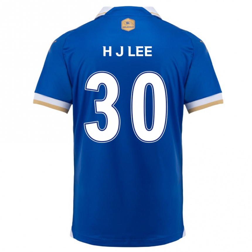 Niño Fútbol Camiseta Ji-Ho Lee #30 Azul Blanco 1ª Equipación 2024/25 Perú