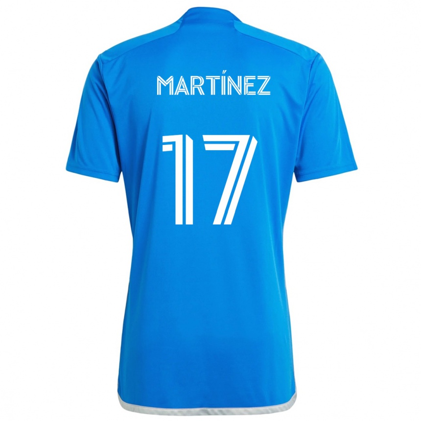 Niño Fútbol Camiseta Josef Martínez #17 Azul Blanco 1ª Equipación 2024/25 Perú