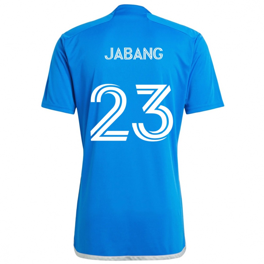 Niño Fútbol Camiseta Ousman Jabang #23 Azul Blanco 1ª Equipación 2024/25 Perú