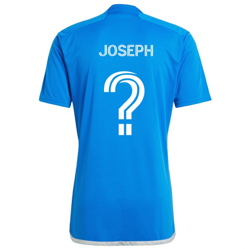 Niño Fútbol Camiseta Sebastien Joseph #0 Azul Blanco 1ª Equipación 2024/25 Perú