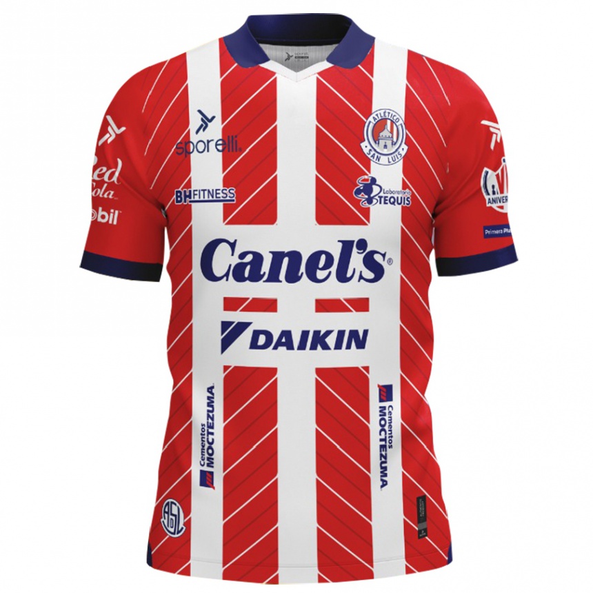 Niño Fútbol Camiseta Diego Urtiaga #32 Rojo Blanco 1ª Equipación 2024/25 Perú